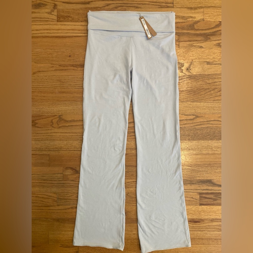 SKIMS Cotton Jersey Foldover Pant in Limited Edition Zen Blue